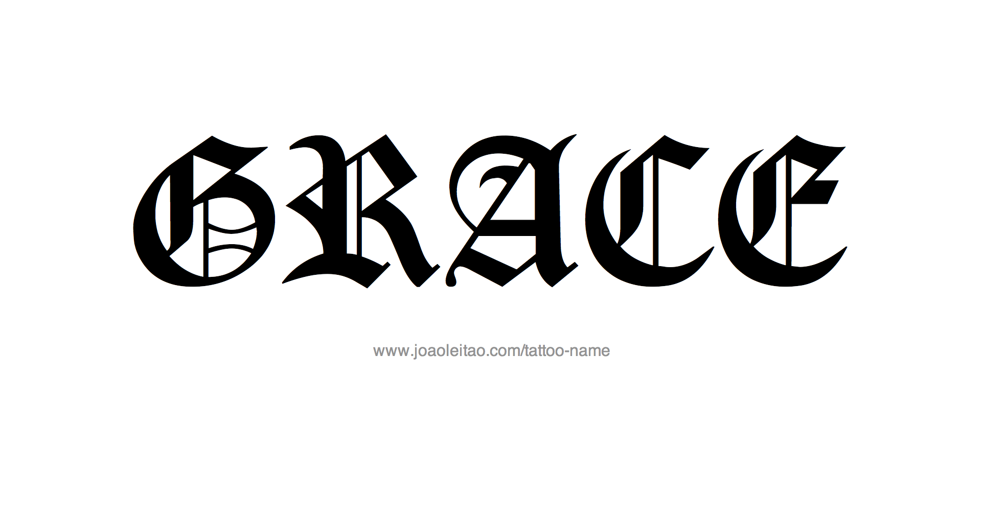 Grace Name Tattoo Designs